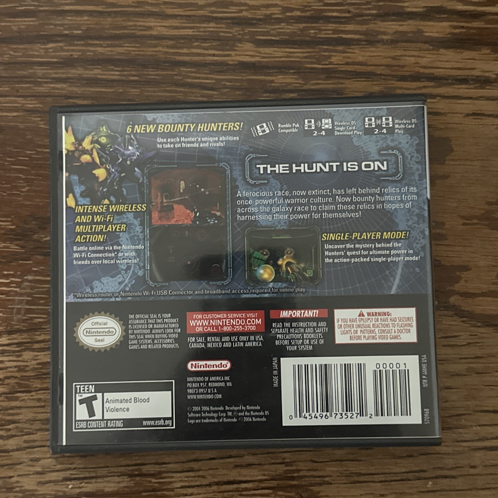 Metroid Prime: Hunters Nintendo DS w/ Case & Manual