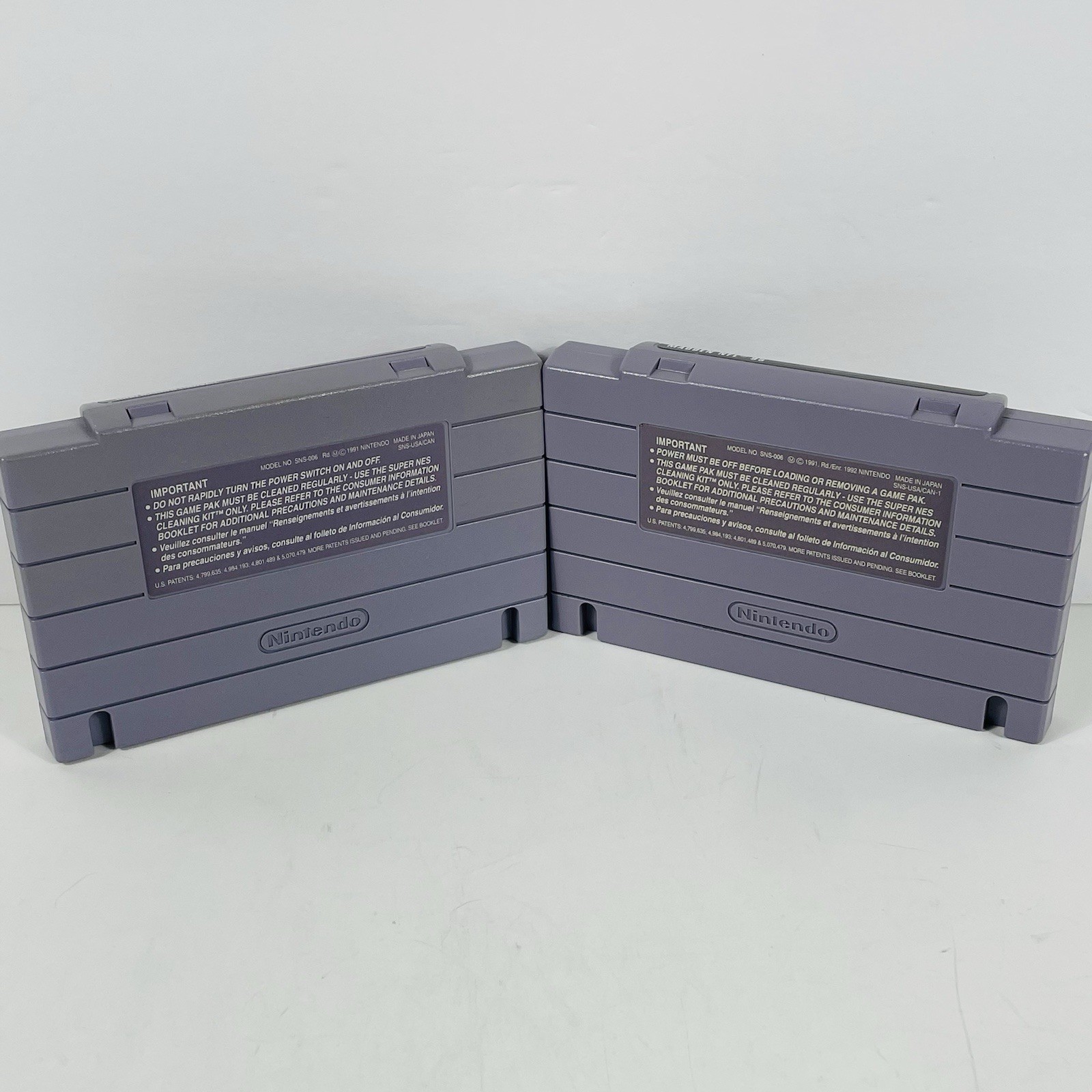 Madden NFL 95 and John Madden Football SNES Cartridges Authentic and works.