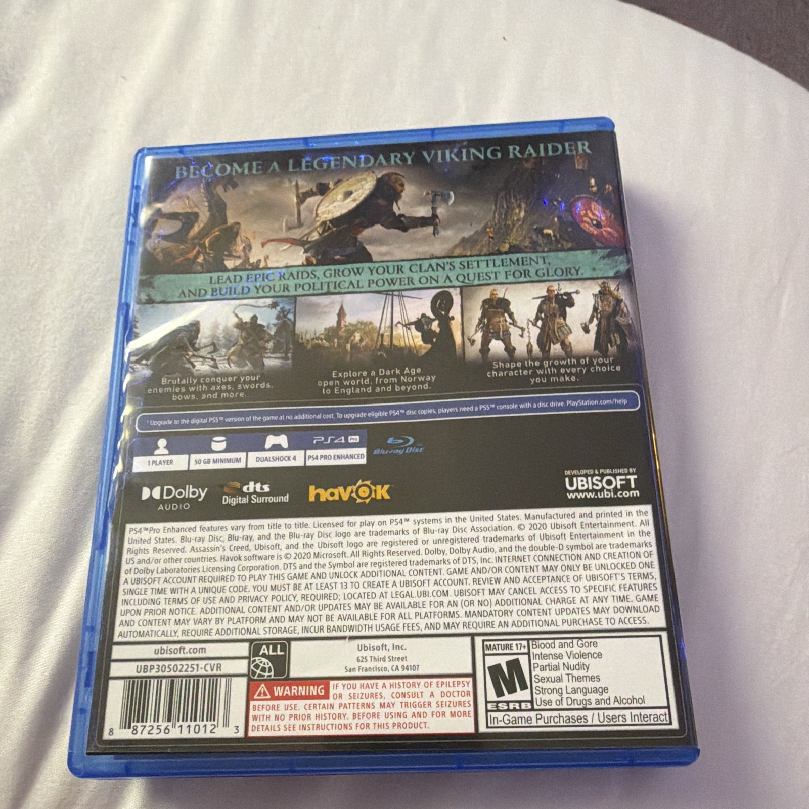Ubisoft Assassin’s Creed Valhalla PS4 PS5 Upgrade Available