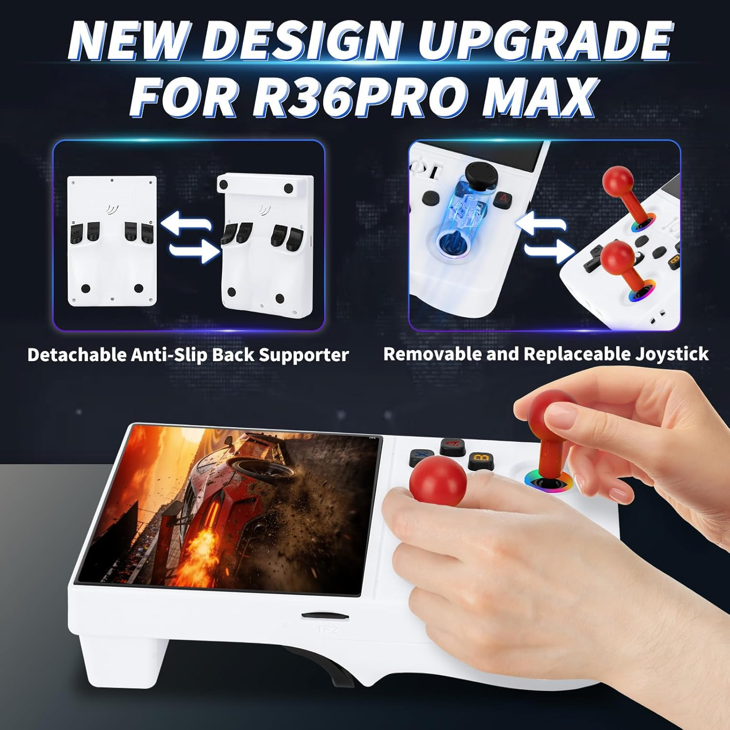 2026 NEW Upgrade R36MAX Ⅱ Retro Handheld Game Console – 4.5 Inch Ultra-Large Scr