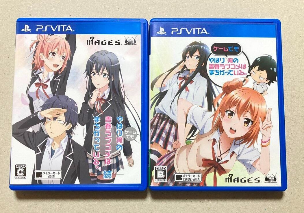 Yahari Game demo Ore no Seishun Love Come wa Machigatteiru & Zoku set PS Vita