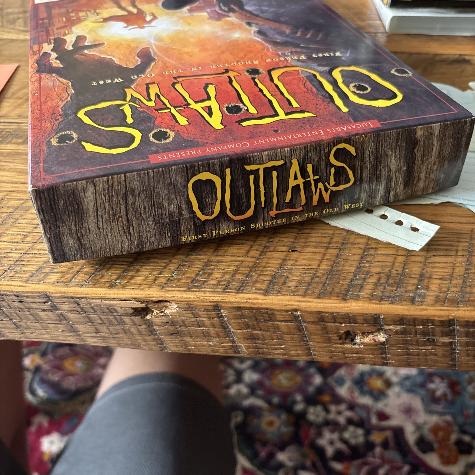 LucasArts Outlaws PC Big Box CD-ROM Game w/ Manual, T Teen FPS Shooter