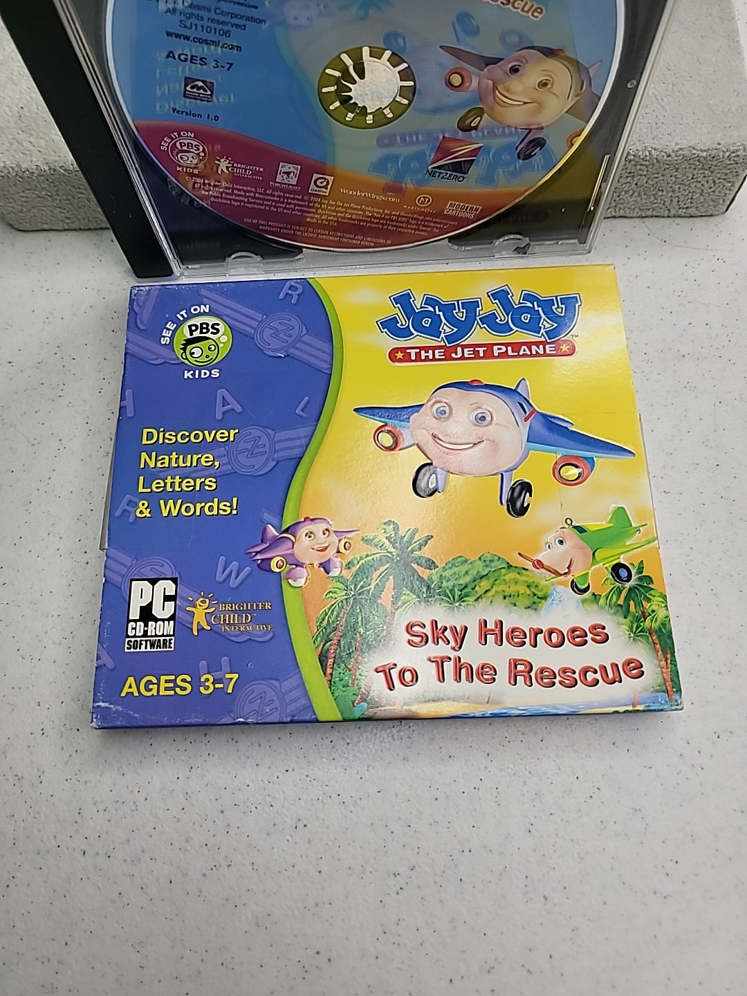 Jay Jay the Jet Plane: Sky Heroes to the Rescue PC CD ROM Software Age 3-7