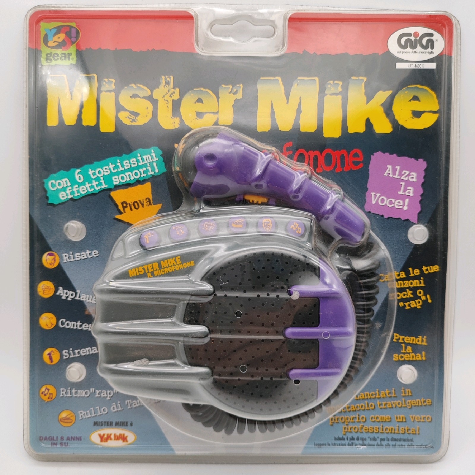 Yes Gear Mister Mike Raises The Voice Microphone Rec Voice Purple H21 Console