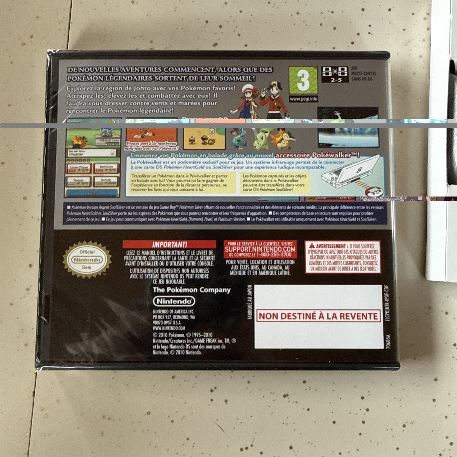 Pokemon Soul Silver FACTORY SEALED – Pokewalker Version -NINTENDO DS – PAL