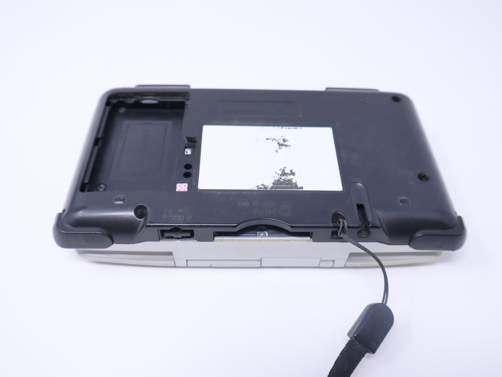 Nintendo DS Titanium Silver For Parts Handheld Console System Good Hinge