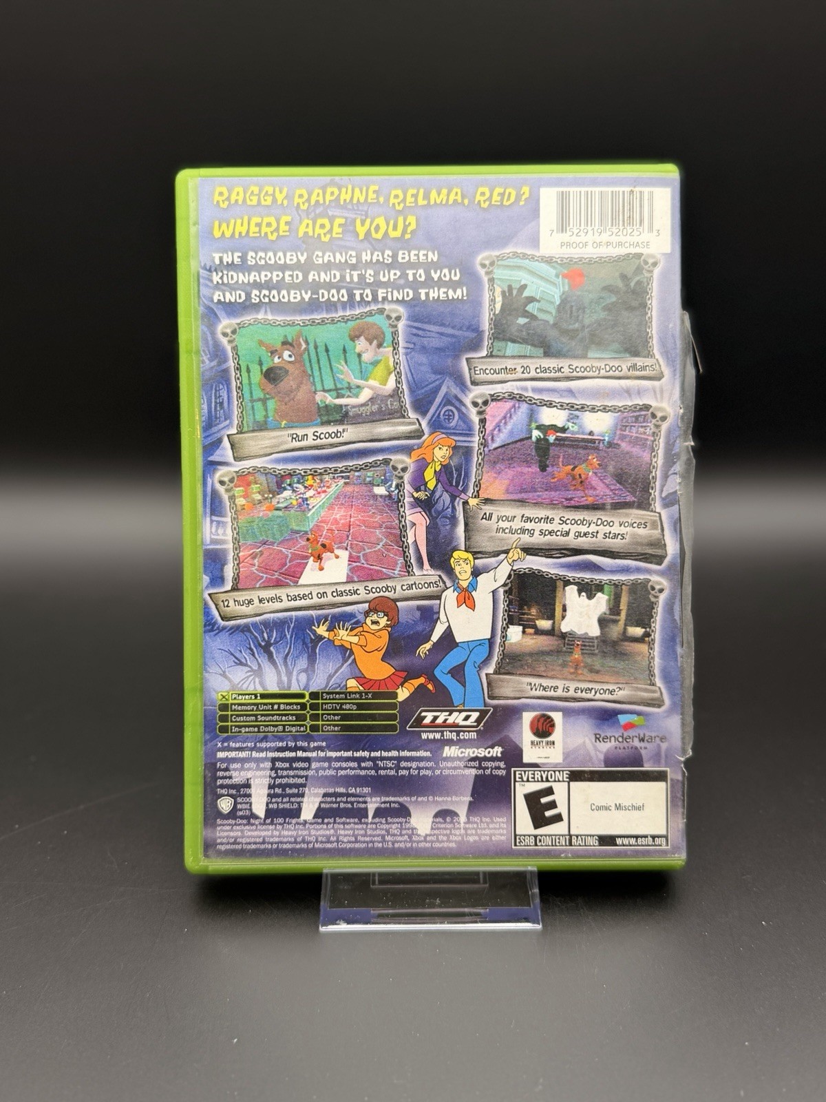 Scooby Doo Night of 100 Frights Xbox Complete CIB-TESTED-FAST SHIPPING!