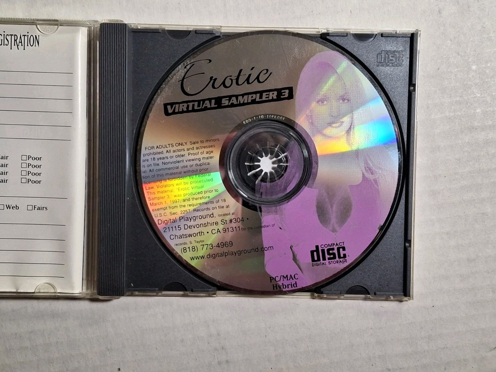 Digital Playground Erotic Virtual Sampler Vol 3 Adult Cd-rom Game PC