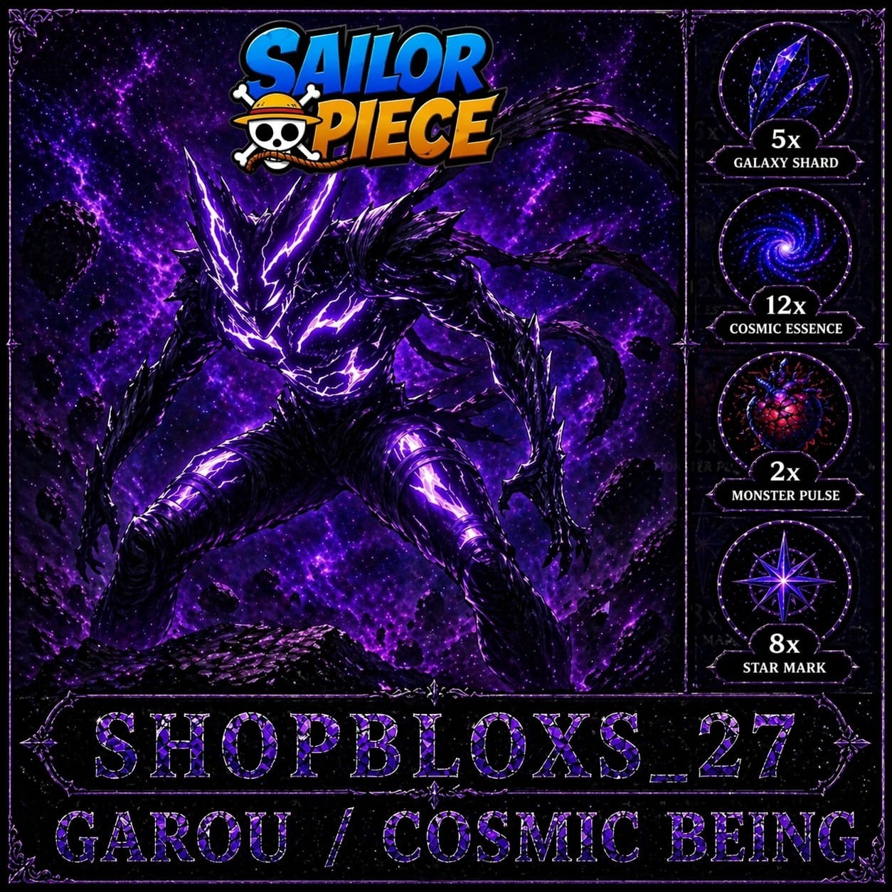 [Sailor Piece] – Garou / Cosmic Being – Set