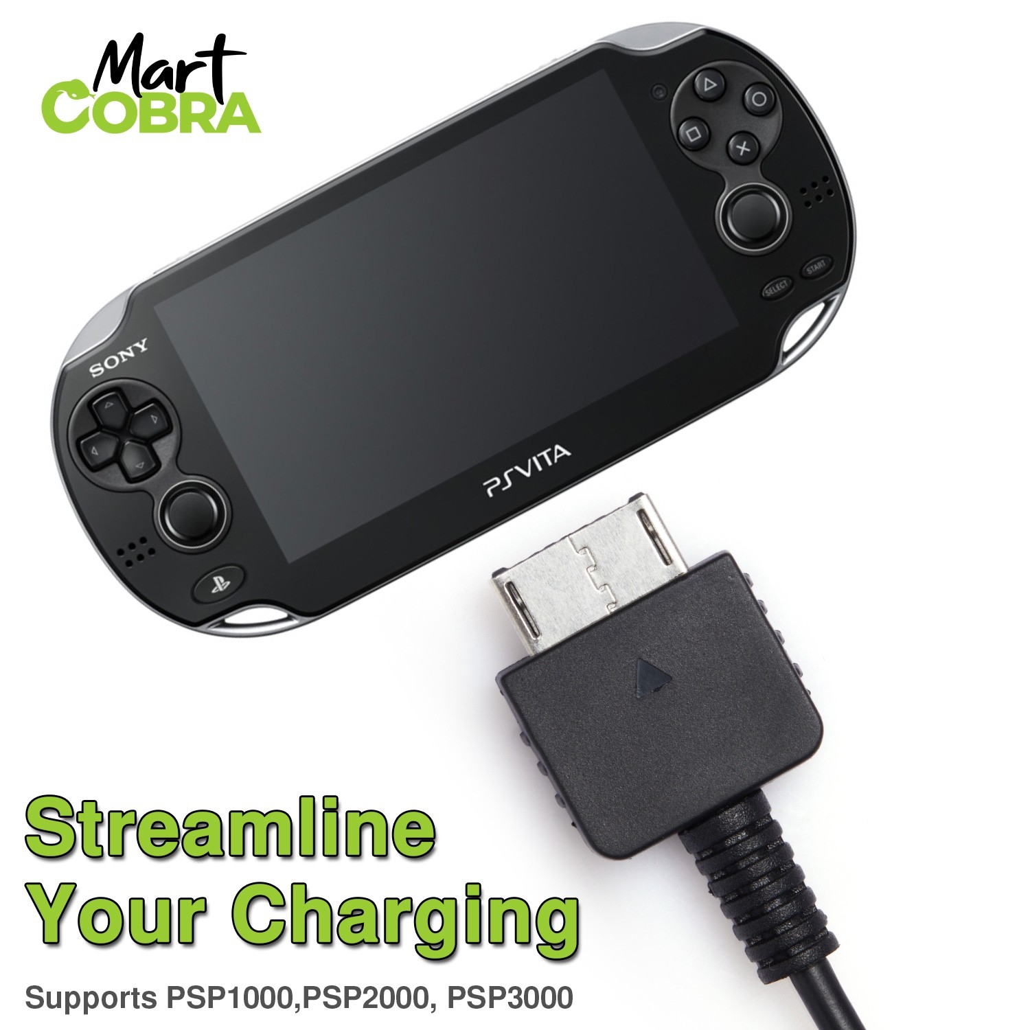 Mart Cobra – 8 in 1 Nintendo USB Charge Cable – DS 2DS 3DS Switch WiiU PSP [New]