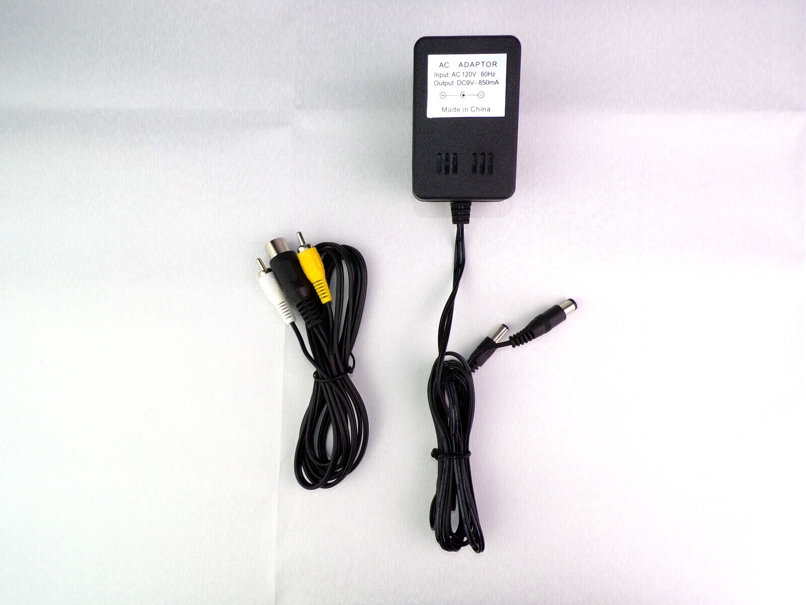 AV RCA Cable + AC Adapter Power Supply For SEGA Genesis 1 Model MK-1601 NEW