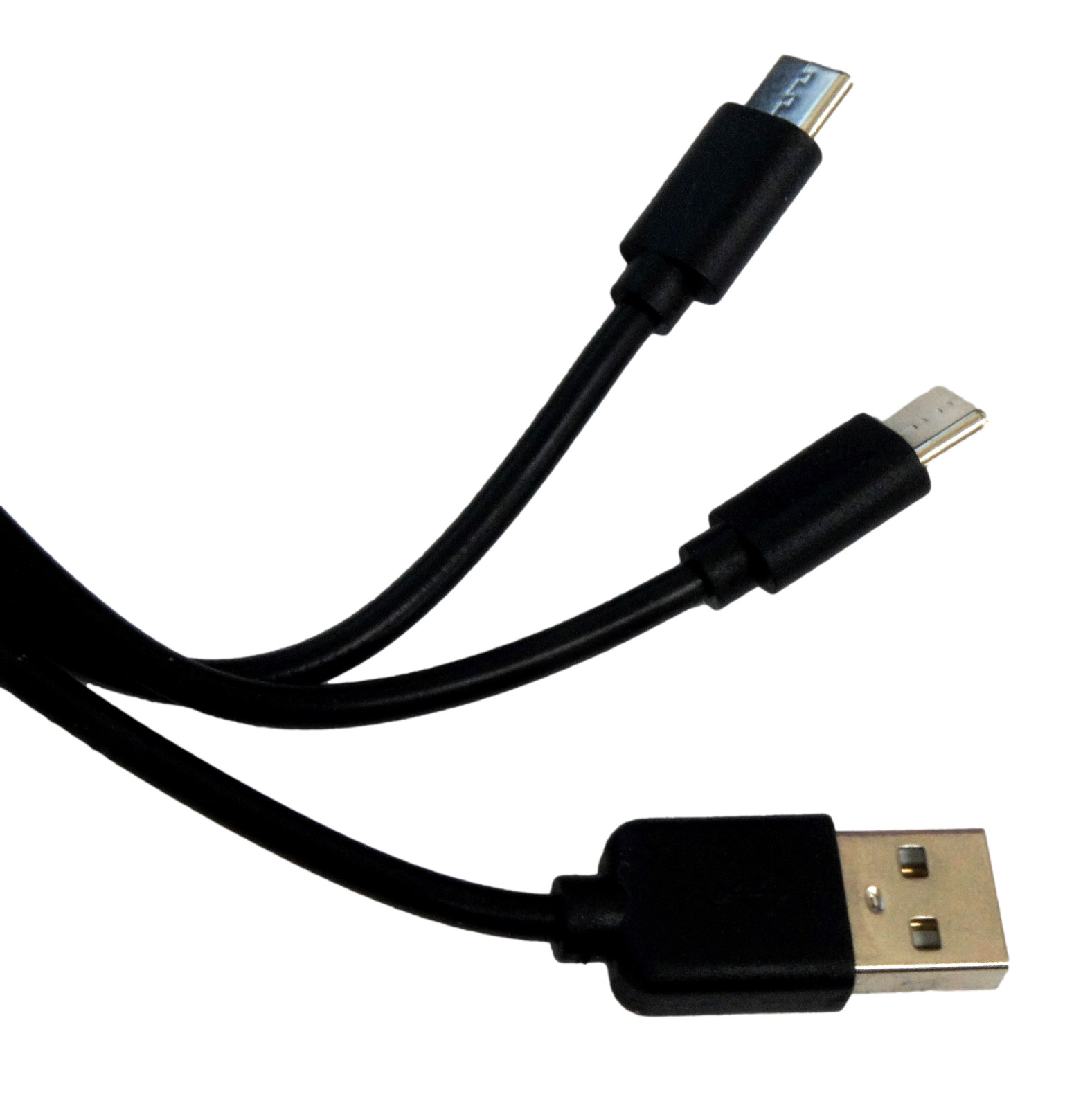 Double USB-C Type C Charge Cable for Samsung Phone, Iphone, Headphones And More