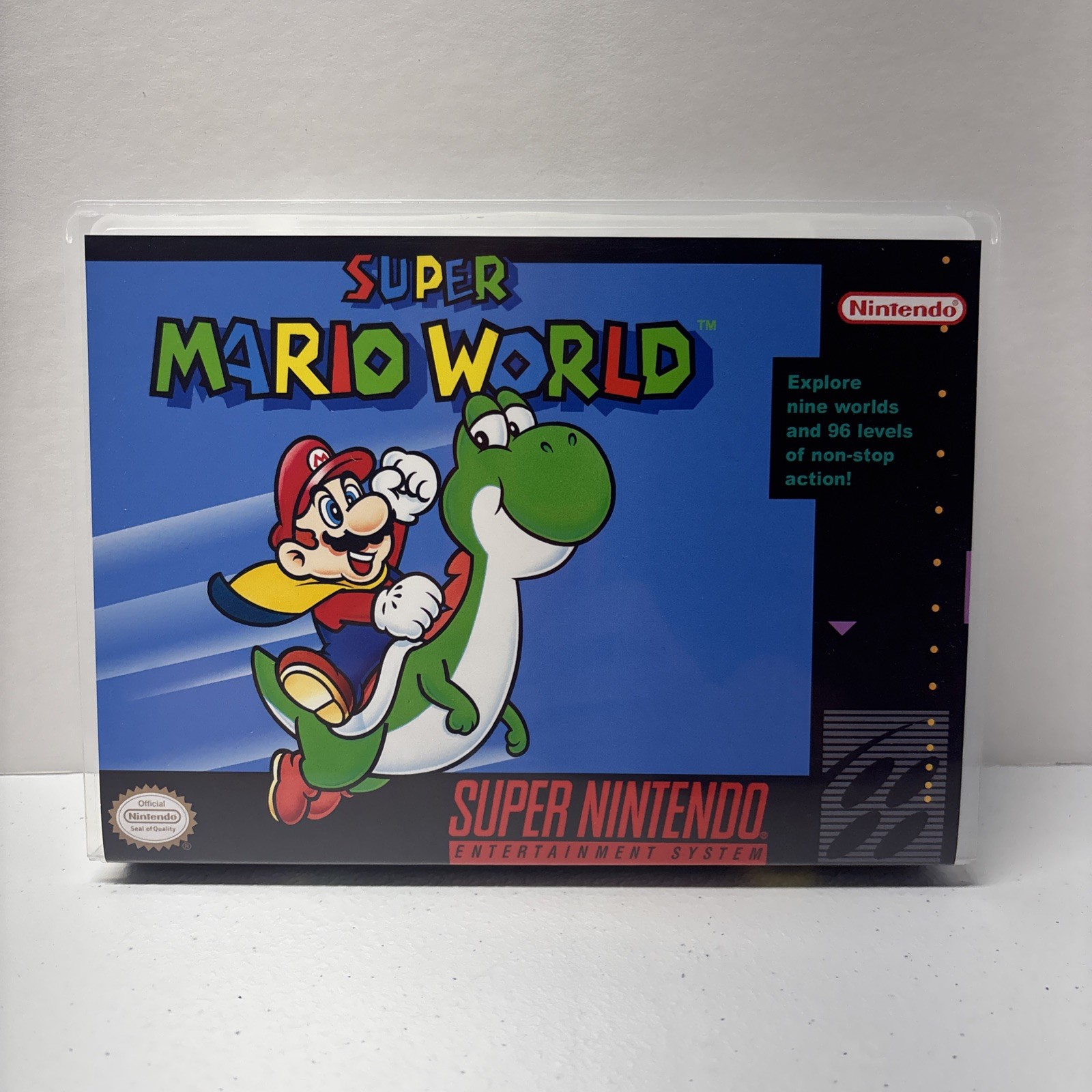 Super Mario World SNES Universal Game Case for Game Cartridge *CASE ONLY*