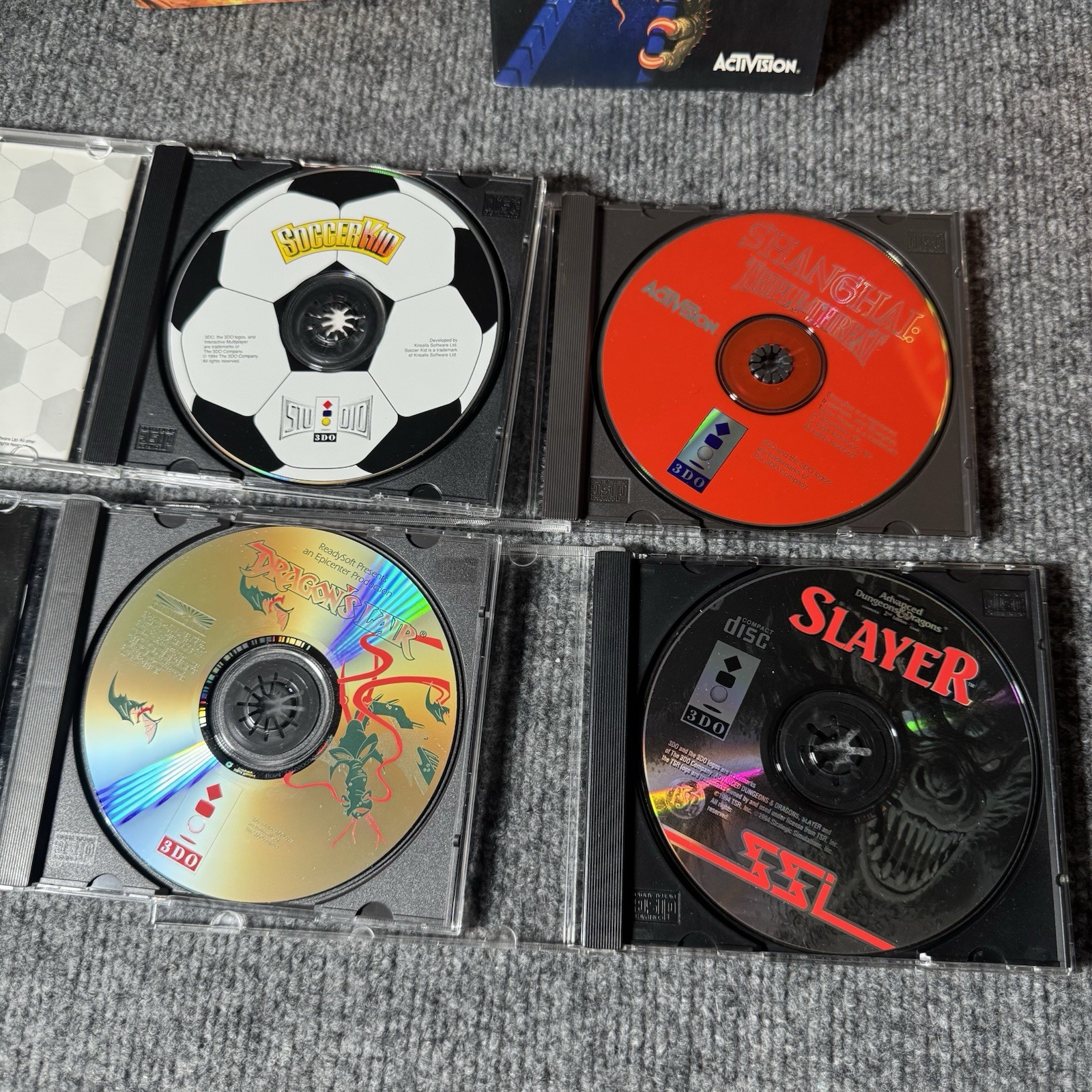 Panasonic 3DO Action Pak Dragon’s Lair, AD&D Slayer, GEXW/ Manuals * Nice Shape
