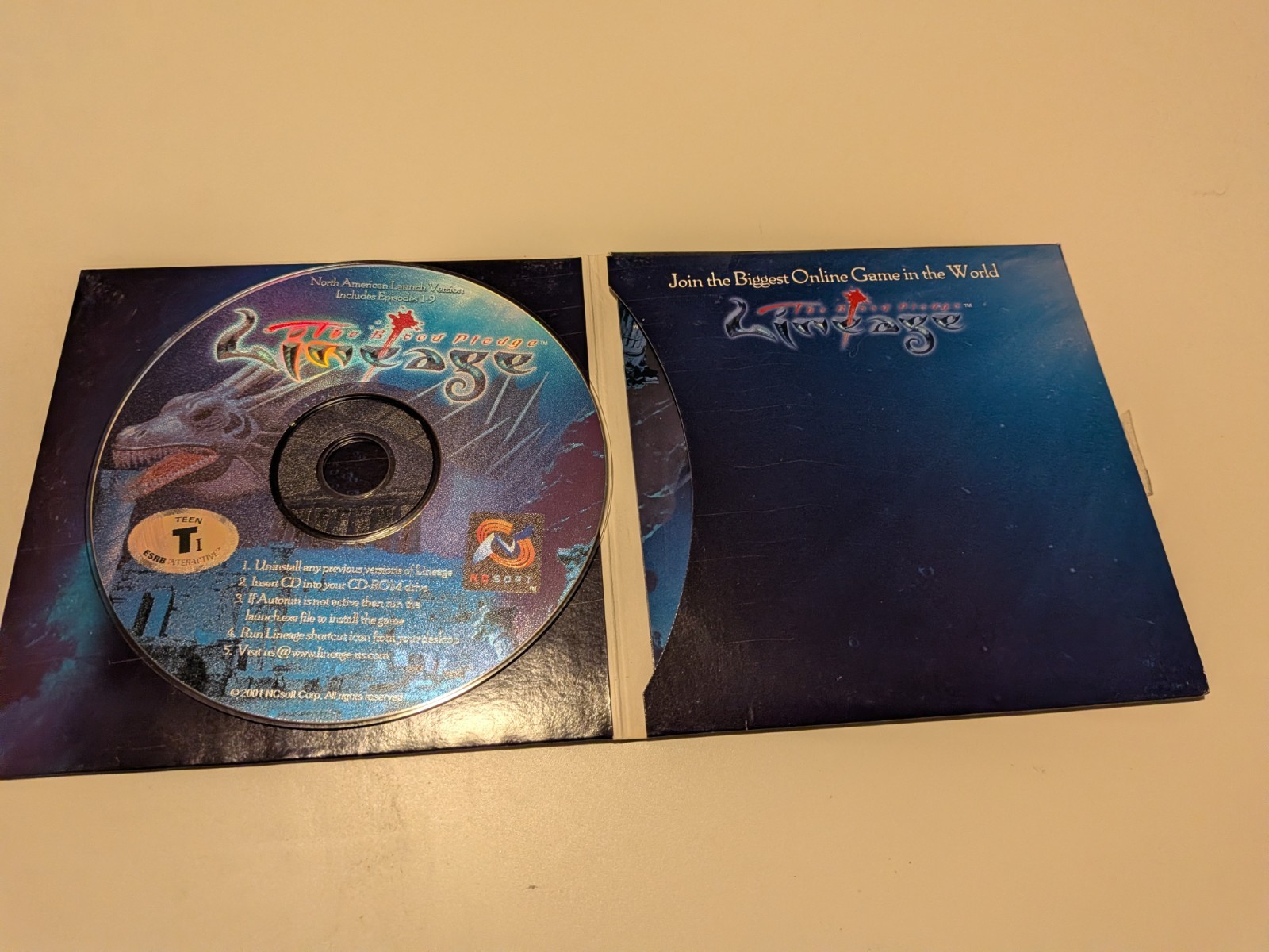 Lineage: The Blood Pledge (PC, 2001) NCsoft T-Teen Lineage Series