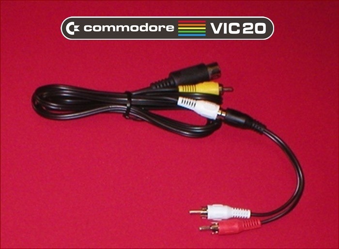 6Ft AV Cable W/ Y Splitter Stereo Adapter for the Commodore VIC-20 Computer NEW