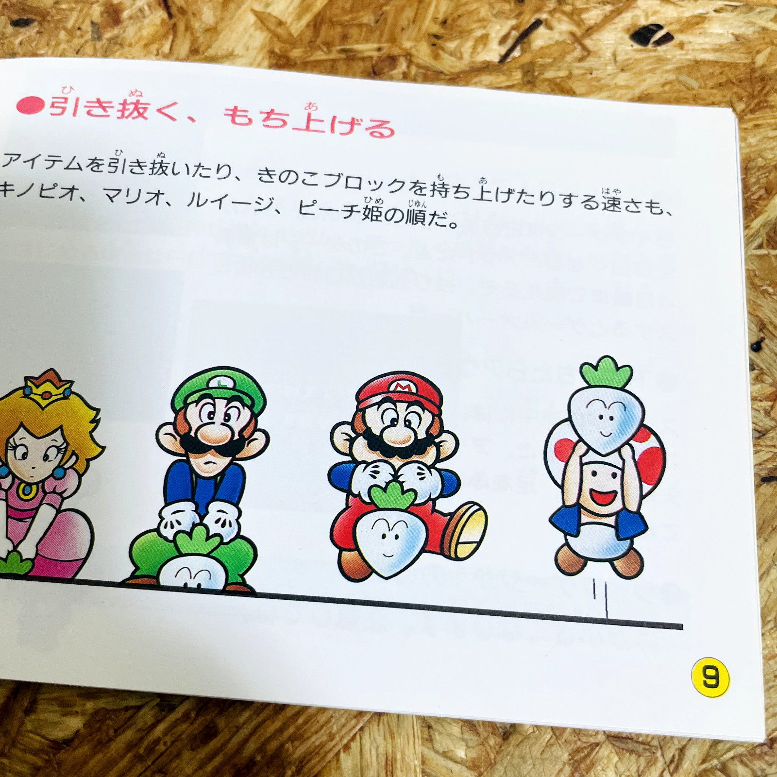 Super Mario USA Manual for Nintendo Famicom Japanese Version Rare