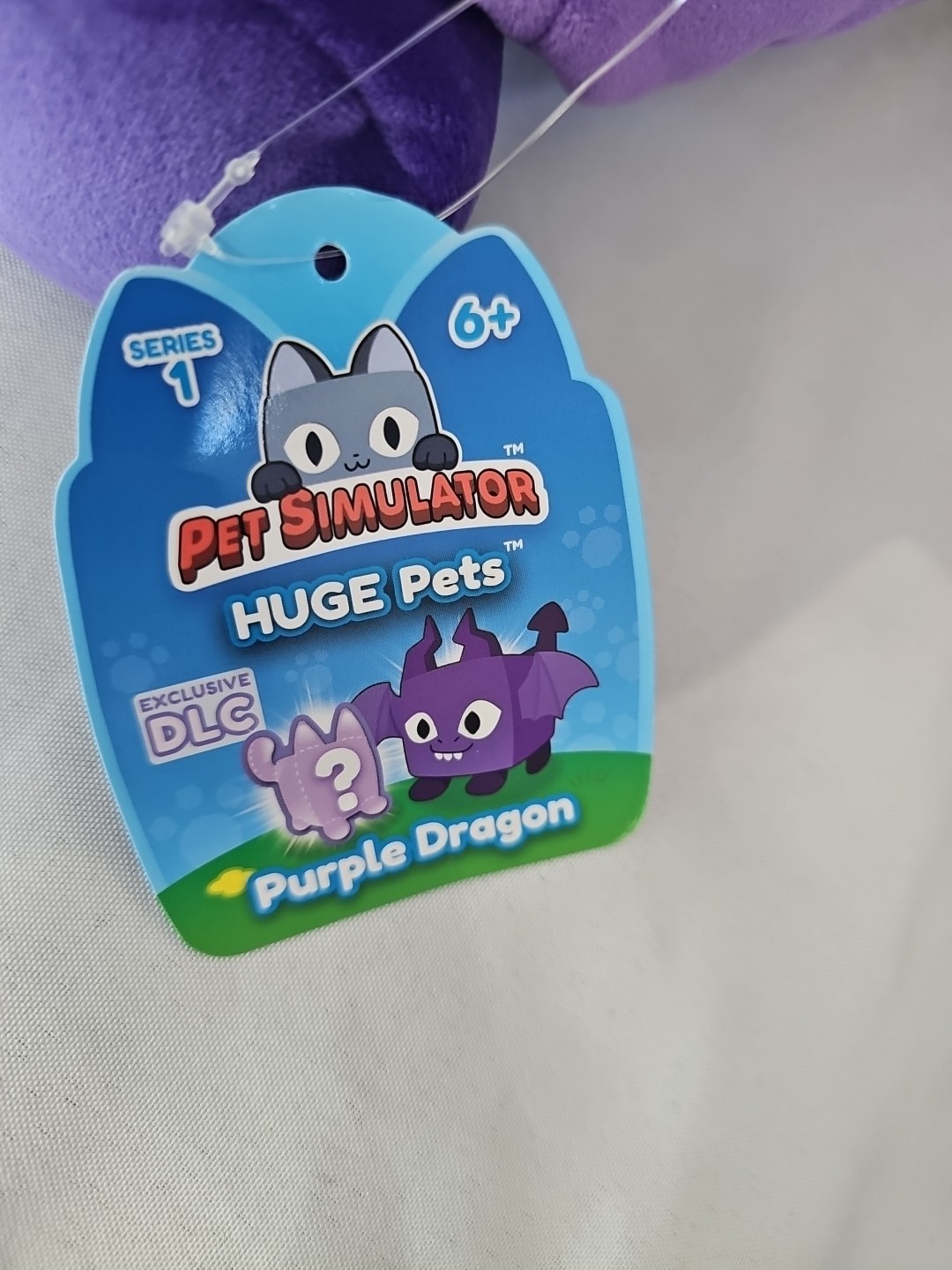 Pet Simulator HUGE PET Purple Dragon Plush w/ DLC INCLUDED NEW
