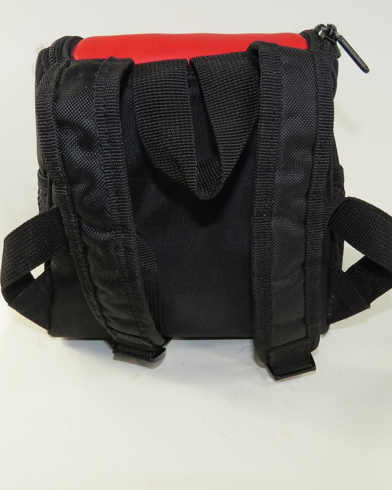 Nintendo Mini Backpack Storage Carrying Case Red Black 8 x 4 inches