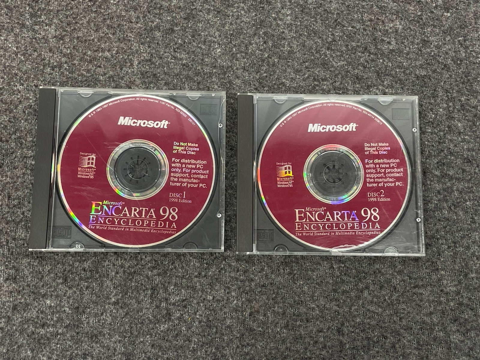 Vintage PC Lot of 7 Windows Software, CD-ROM Windows 95/98/XP