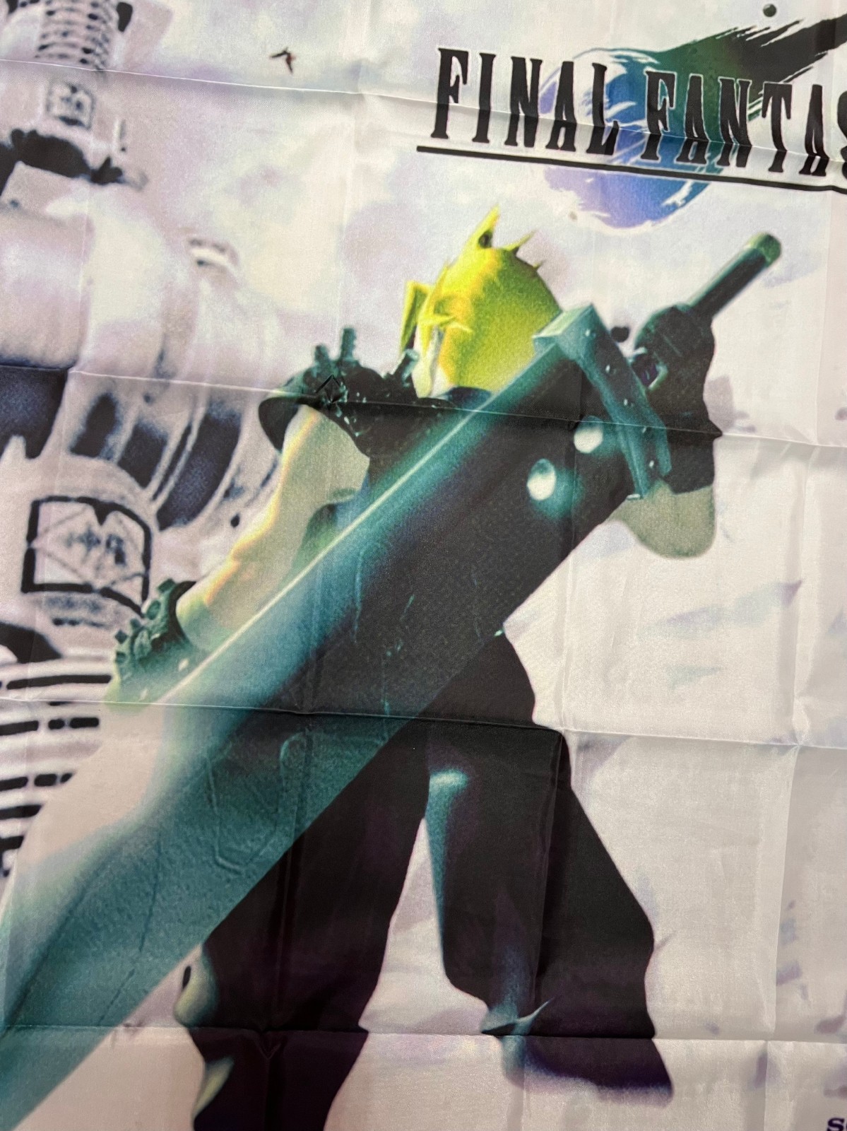 Final Fantasy VII 7 Custom Wall Flag Banner Tapestry 3 x 3 Ft, PS1