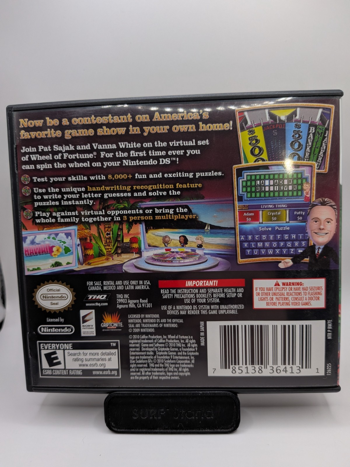 Nintendo DS – Wheel of Fortune – Complete in Box w/ Manual