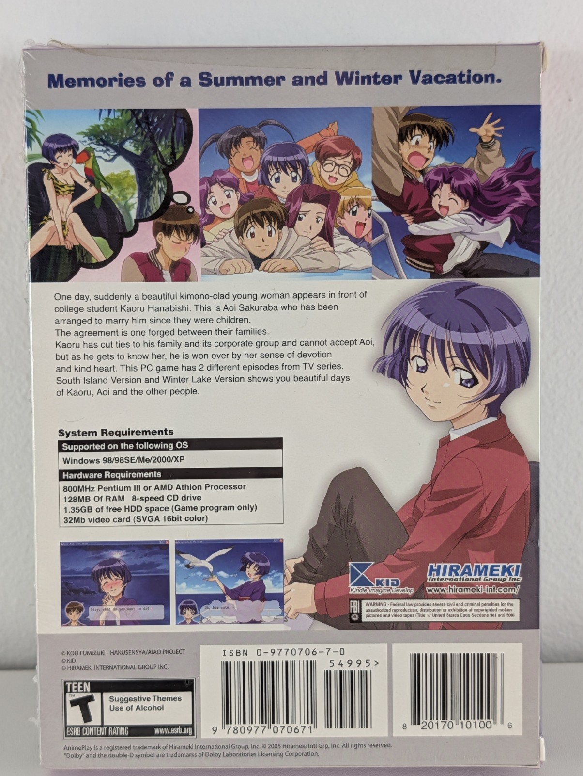 AI Yori Aoshi *SEALED* (PC CD-ROM, AnimePlay Interactive Visual Novel)
