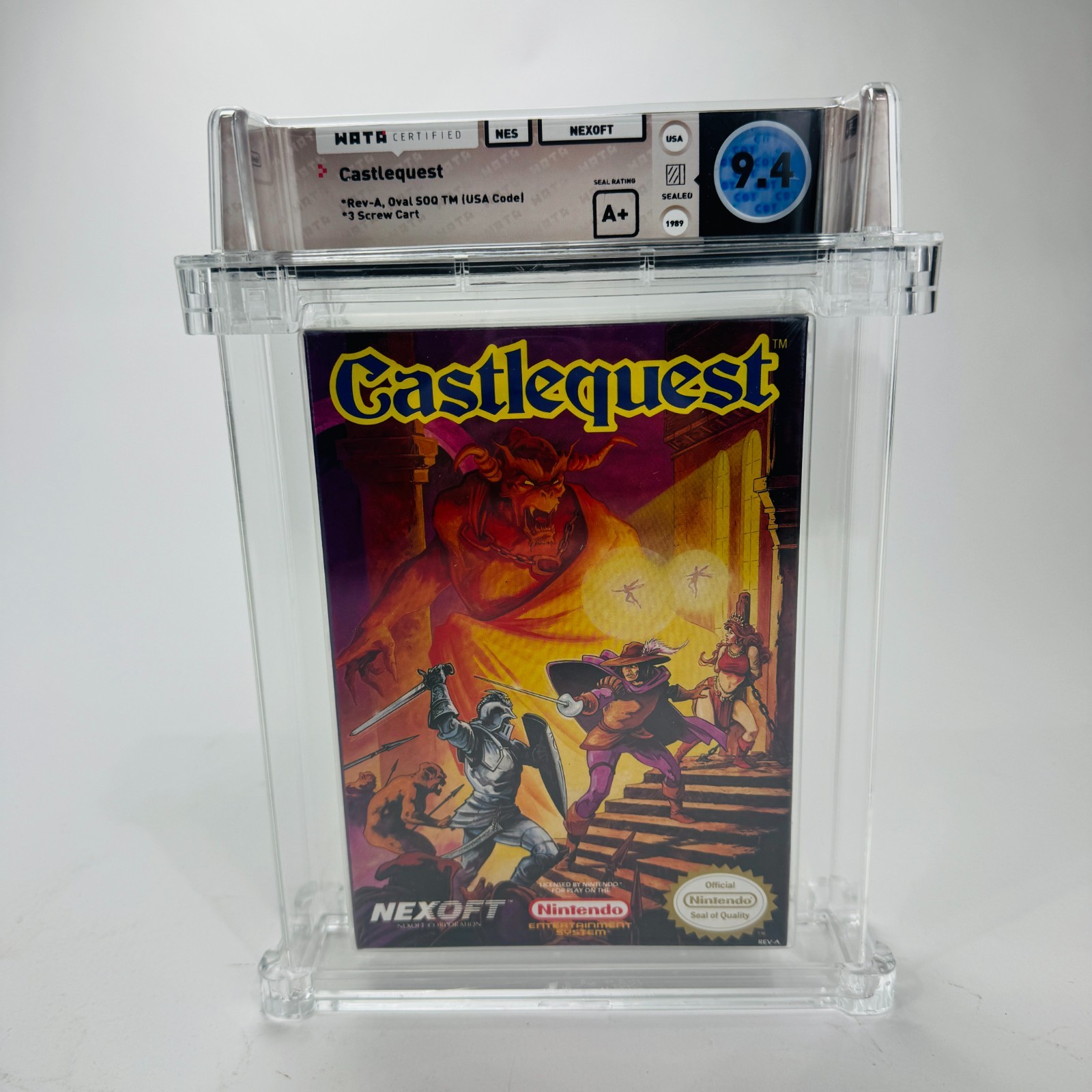 Castlequest – Nintendo NES 1989 Oval SoQ Sealed New Activision WATA 9.4 A+