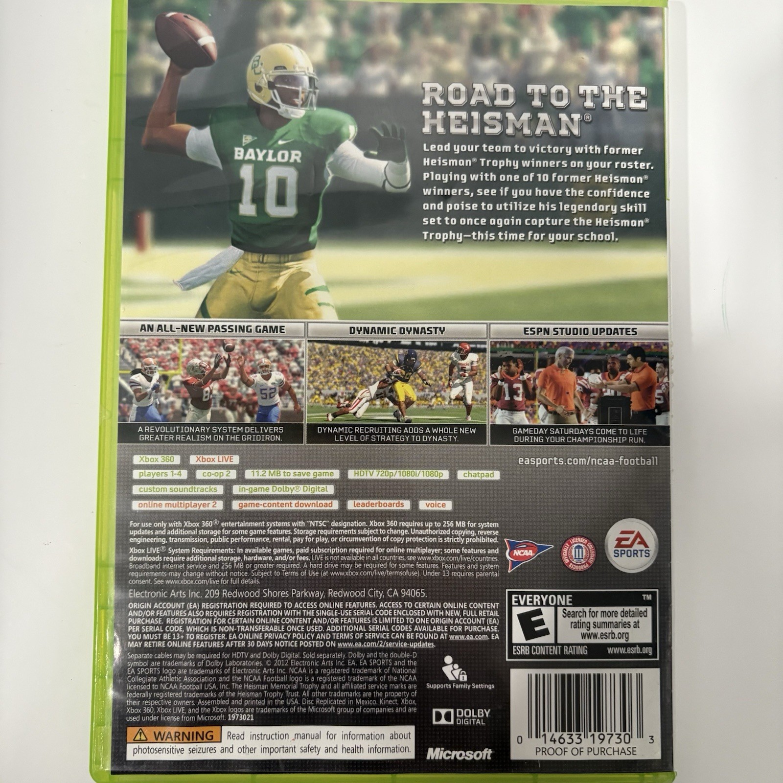 NCAA Football 13 – Xbox 360 Video Game Complete CIB w/ Manual