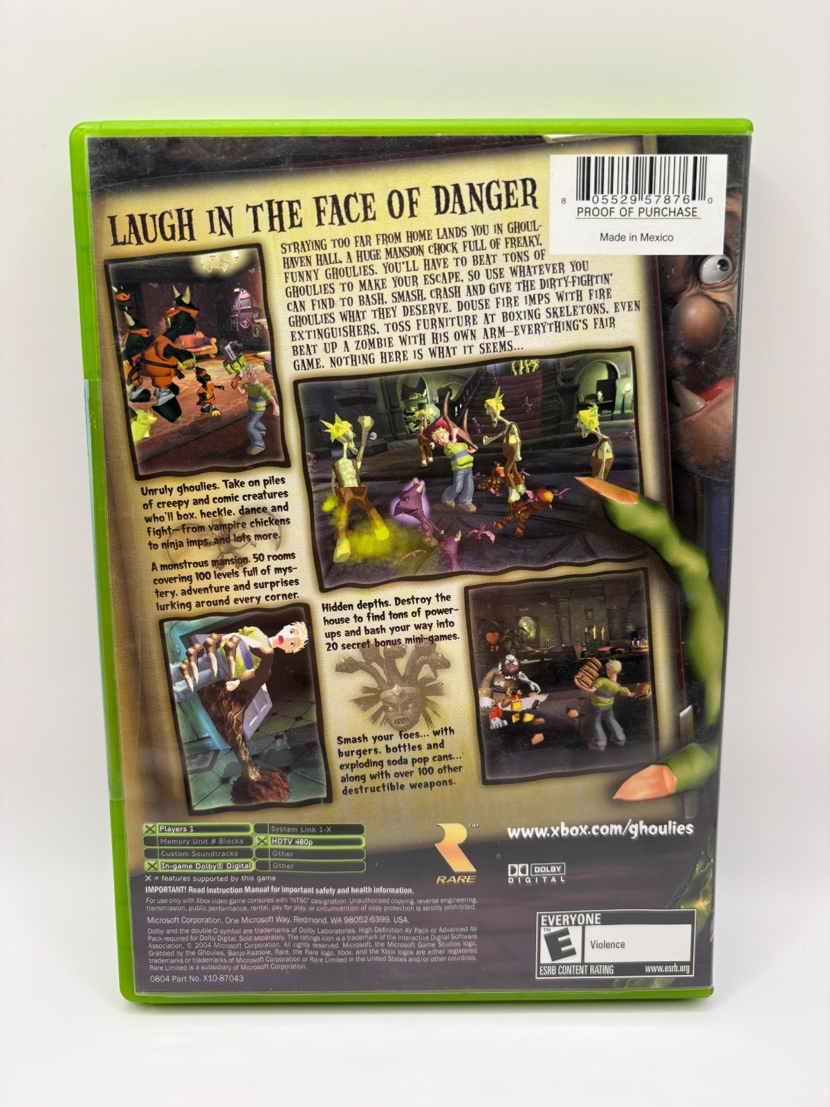 Grabbed by the Ghoulies – Microsoft Xbox Pristine Tested 1Y Guarantee
