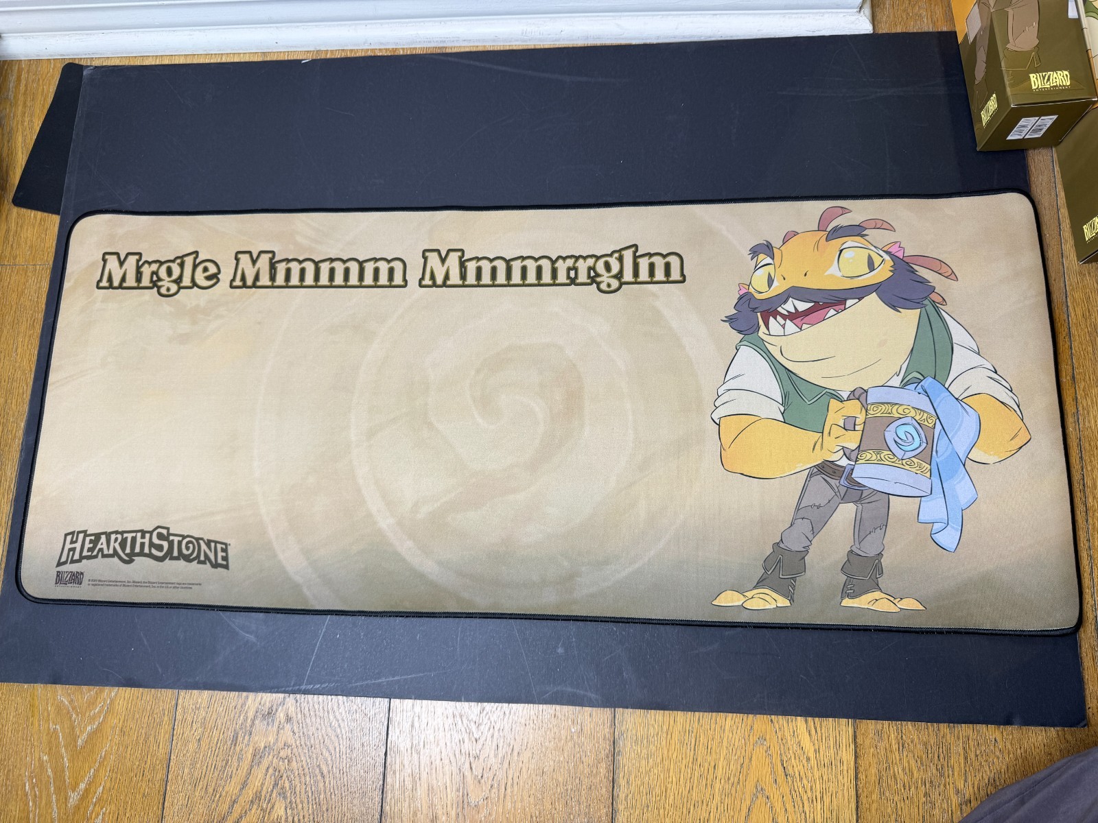 Hearthstone Bartender Bob Murloc Desk Mat 15” X 36” Brand New Sealed Blizzard