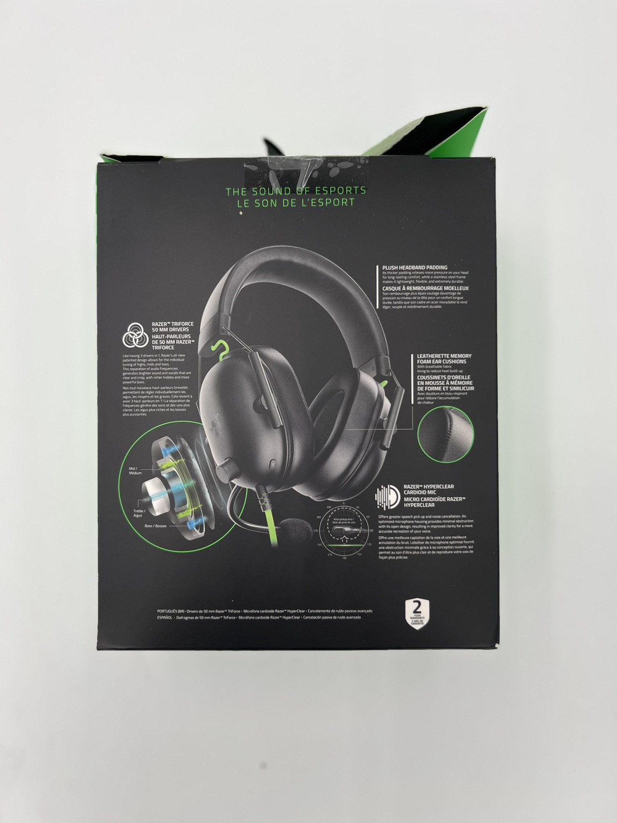 Razer BlackShark V2 X Wired Gaming Headset For PC, PS4, PS5, Switch, Black