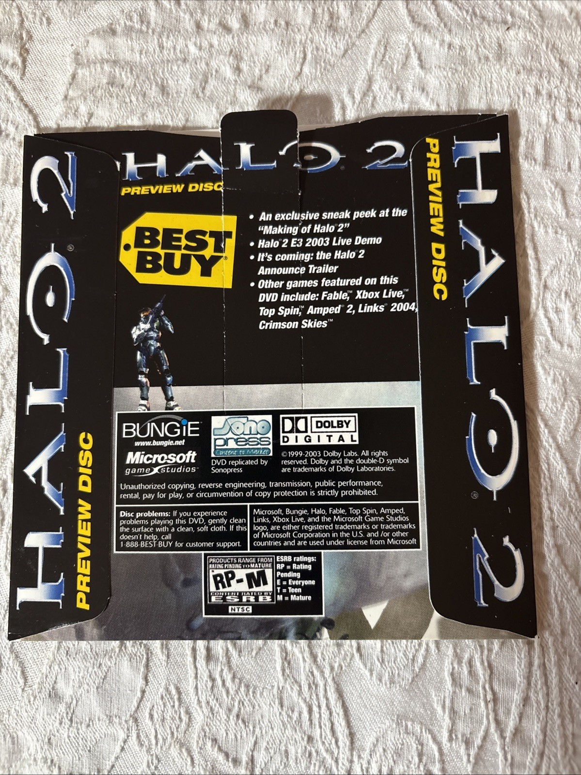 Halo 2 Best Buy Controller And Preview Disc Bundle RARE