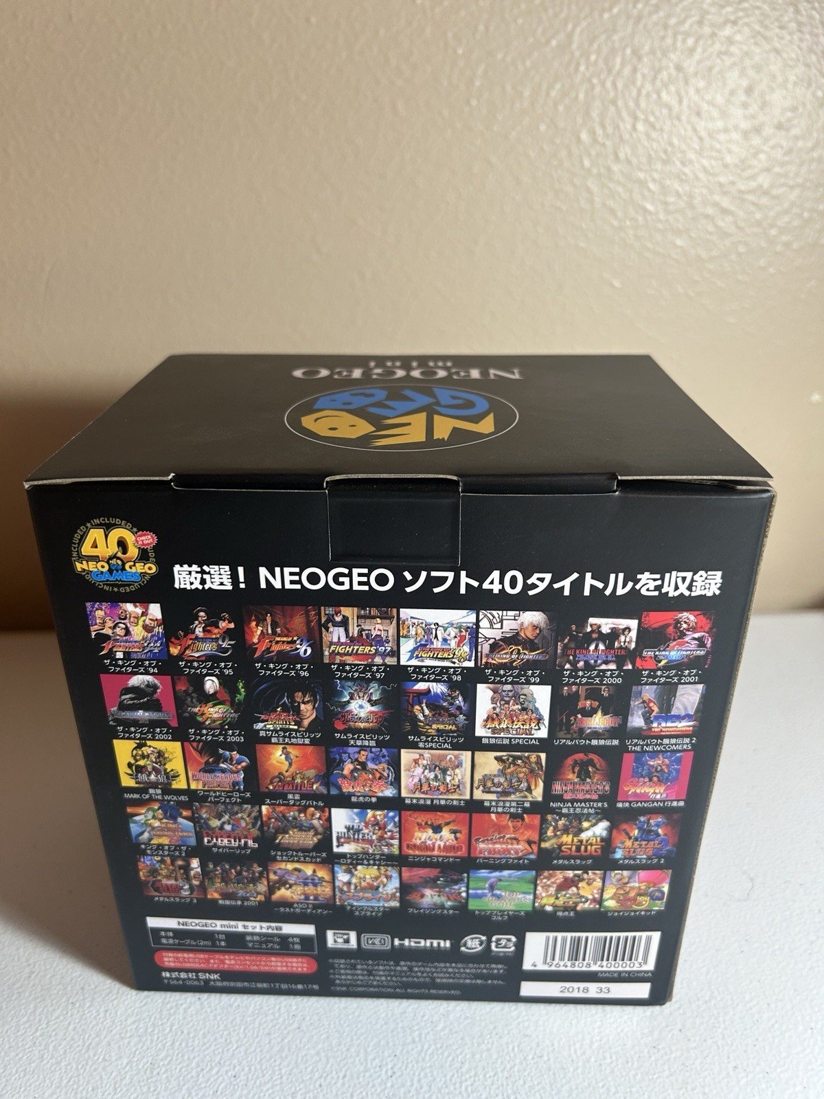 SNK NEOGEO mini Console 40th Anniversary Boxed Complete Set neo geo Japanese