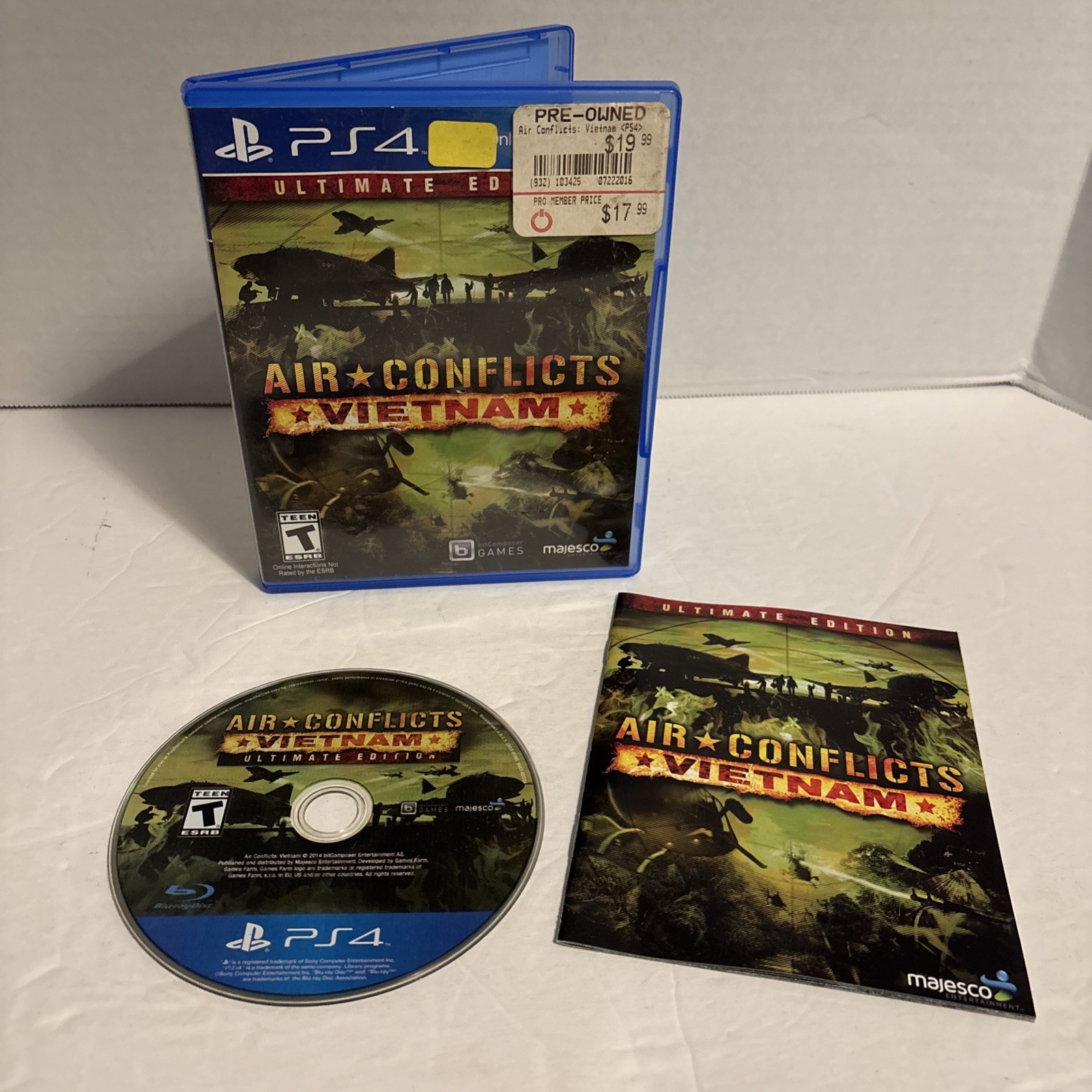 Air Conflicts: Vietnam Ultimate Edition (Sony PlayStation 4, 2014) CIB *TESTED*