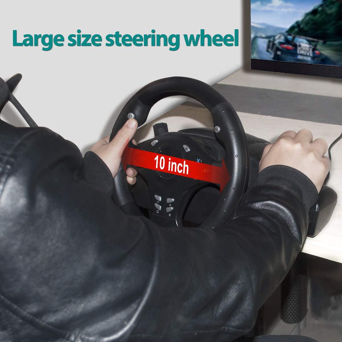 Gaming Racing Steering Wheel With Pedals Shifter for Xbox Series X S One 360 PC