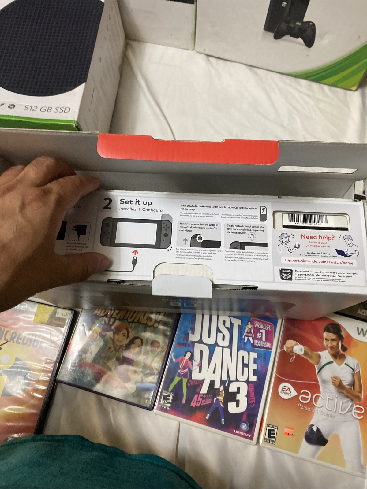 Console Box Video Game Box And Manual Lot Only No Games Or Systems