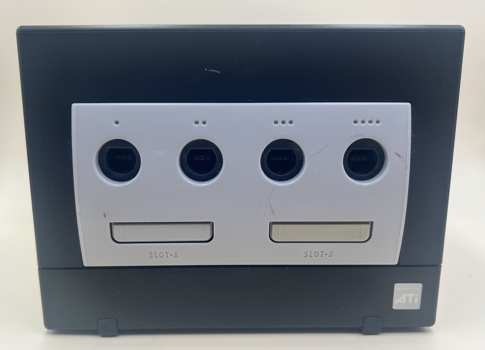 Nintendo GameCube DOL-001 Black Bundle W/ Cords + NEW Controller + AC Adaptor