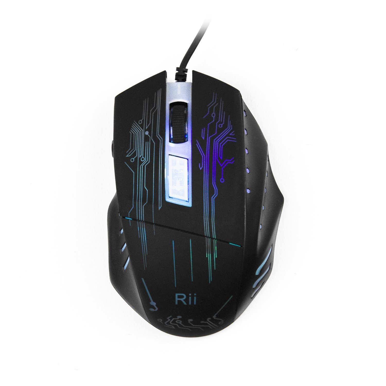 Rii RM400 Gaming Keyboard & Mouse Combo Bundle 7-Colors Backlit LED for Mac/PC