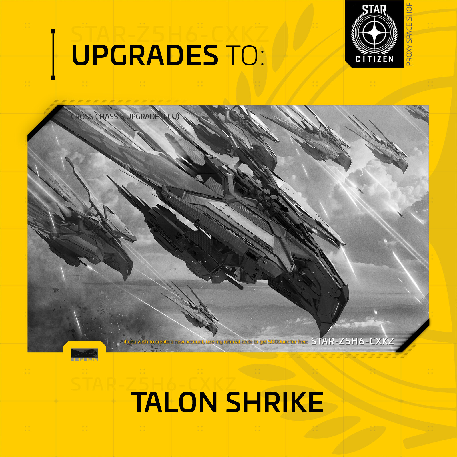 Star Citizen – ESPERIA TALON SHRIKE – UPGRADE – (CCU)