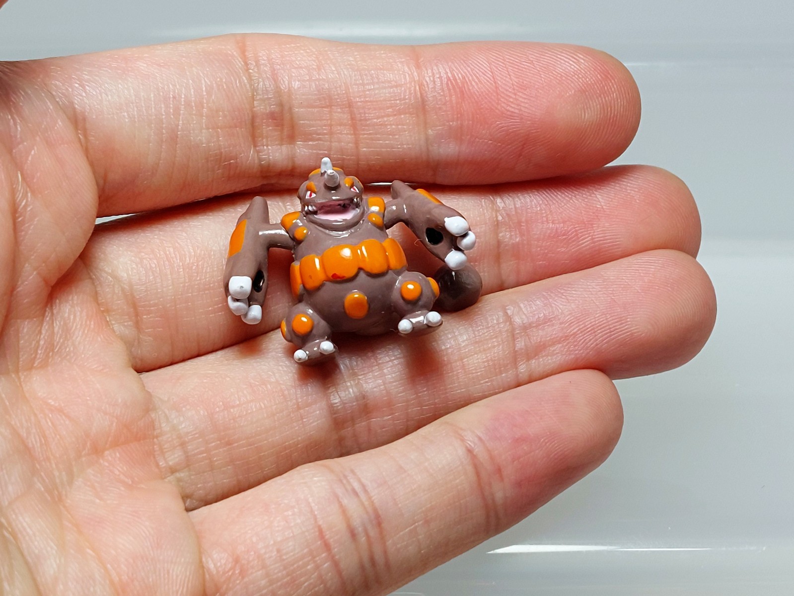 Rhyperior Dosidon Pokemon Keshipoke Mini Figure Ensky Toy Japan F06 0.9in