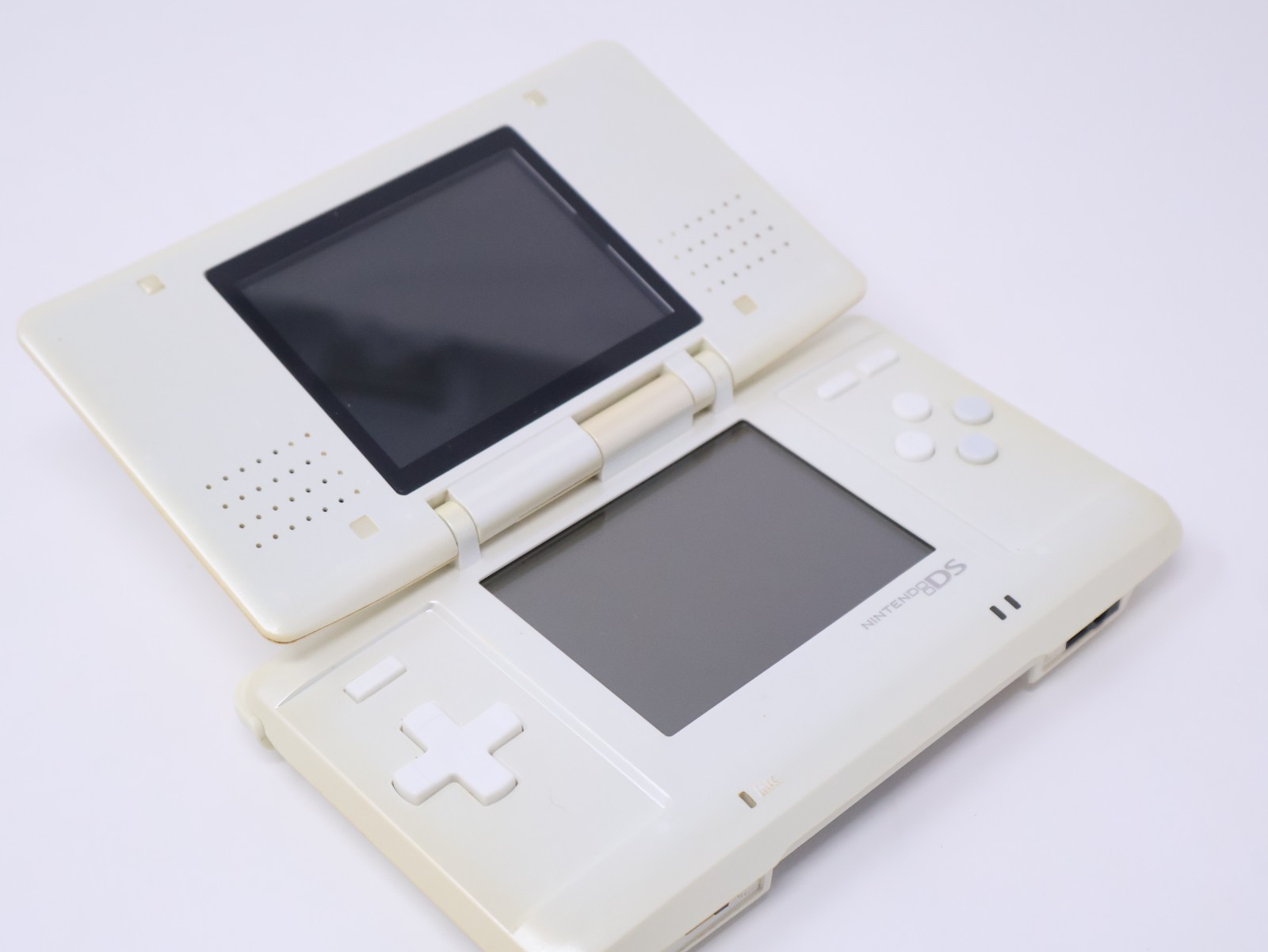 Nintendo DS Handheld System Tested Working Pure White w/ Charger & Stylus