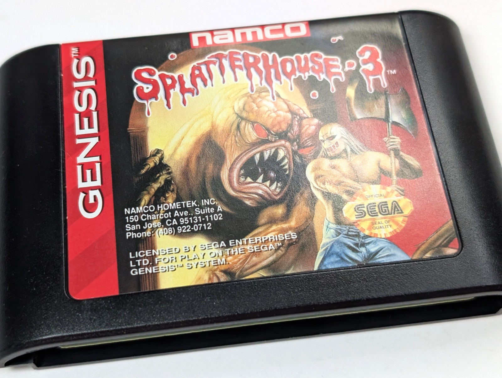 Splatterhouse 3 Sega Genesis in case authentic