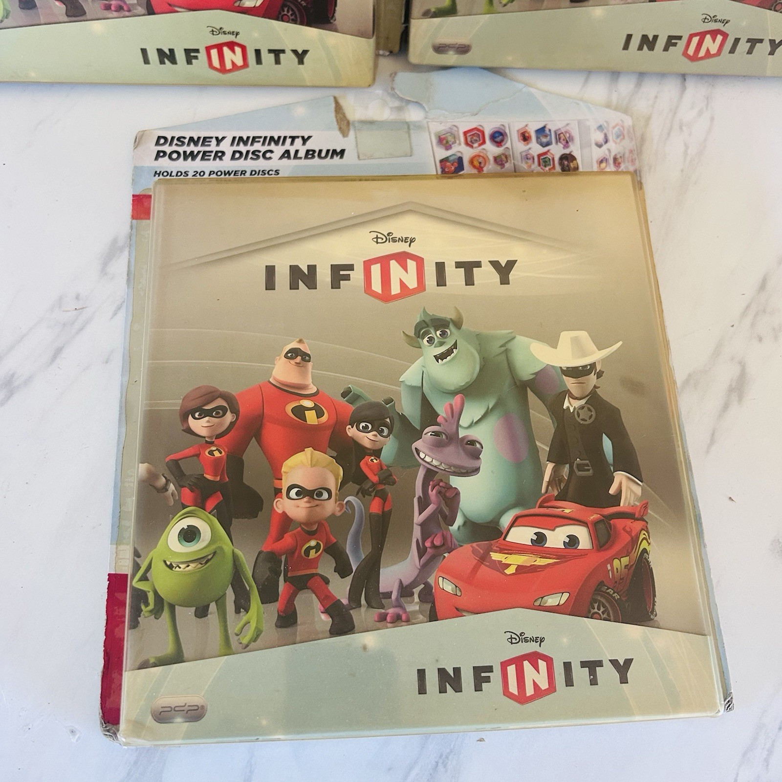 3 Disney Infinity Power Disc Album Holds 20 Wave 1 Power Discs PDP Gaming NEW