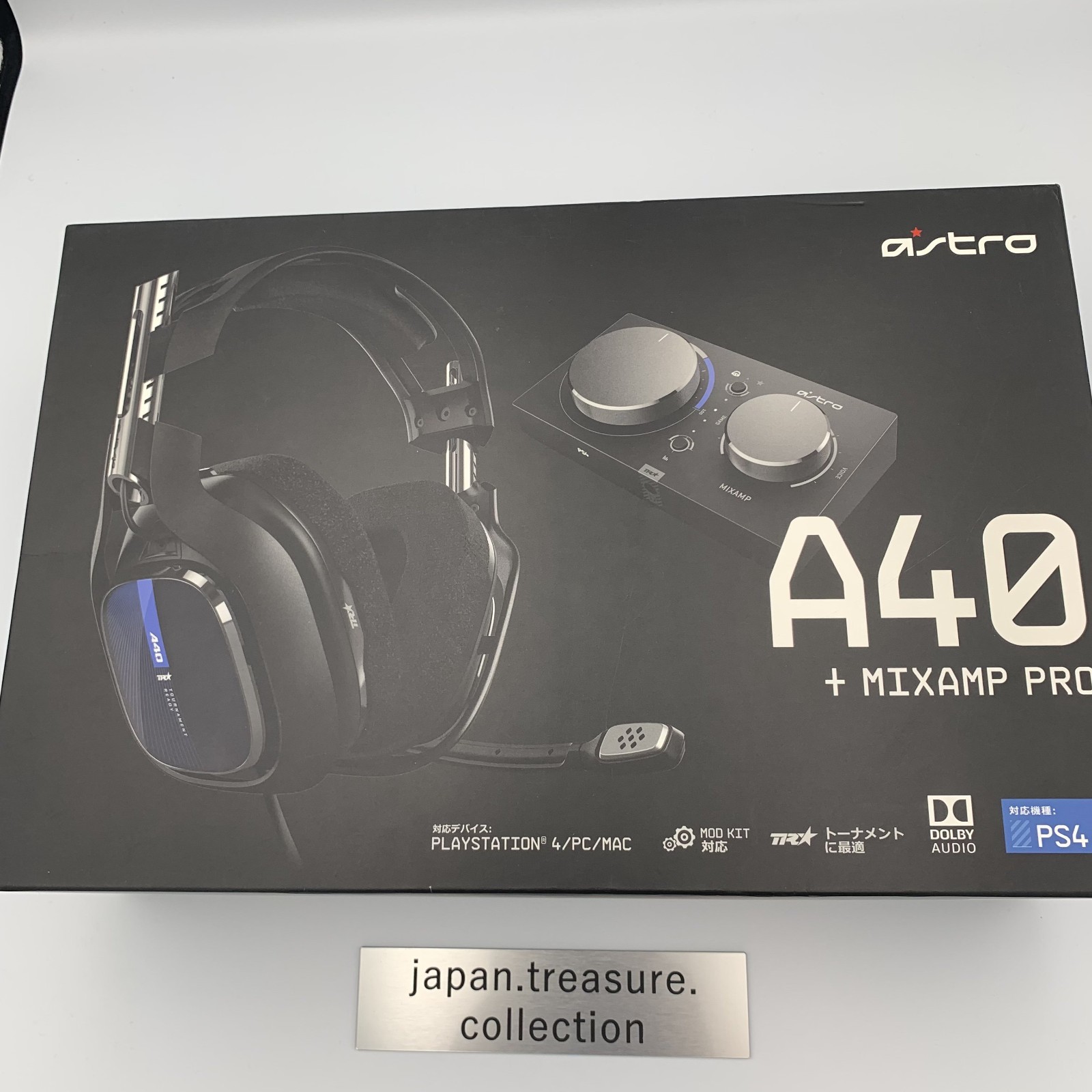 ASTRO A40 TR + Mixamp Pro Wired Gaming Headset PC/Mac/PS4 From Japan