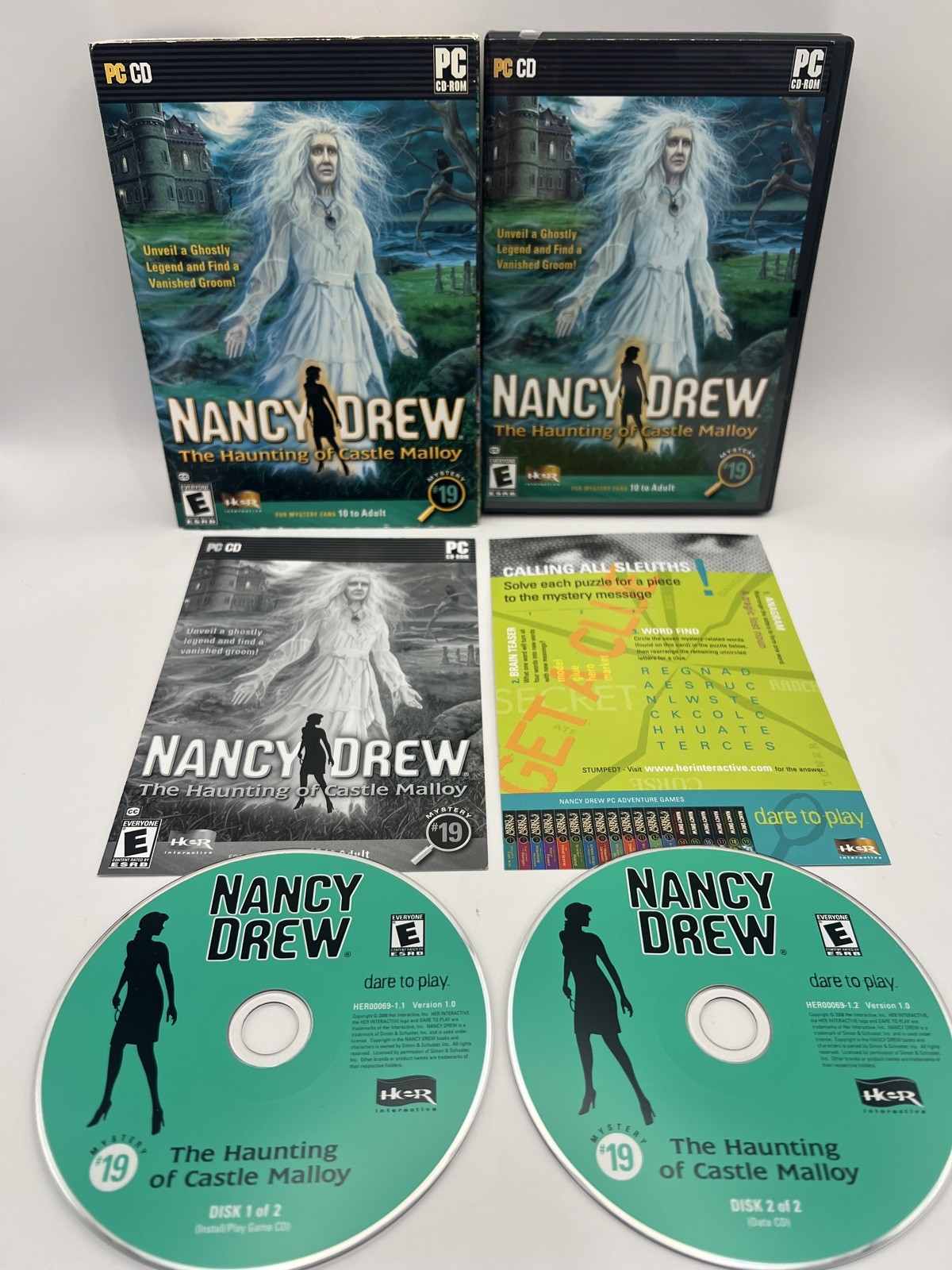 Nancy Drew PC Game Lot of 9 Big Box Adventure Mystery HER Interactive