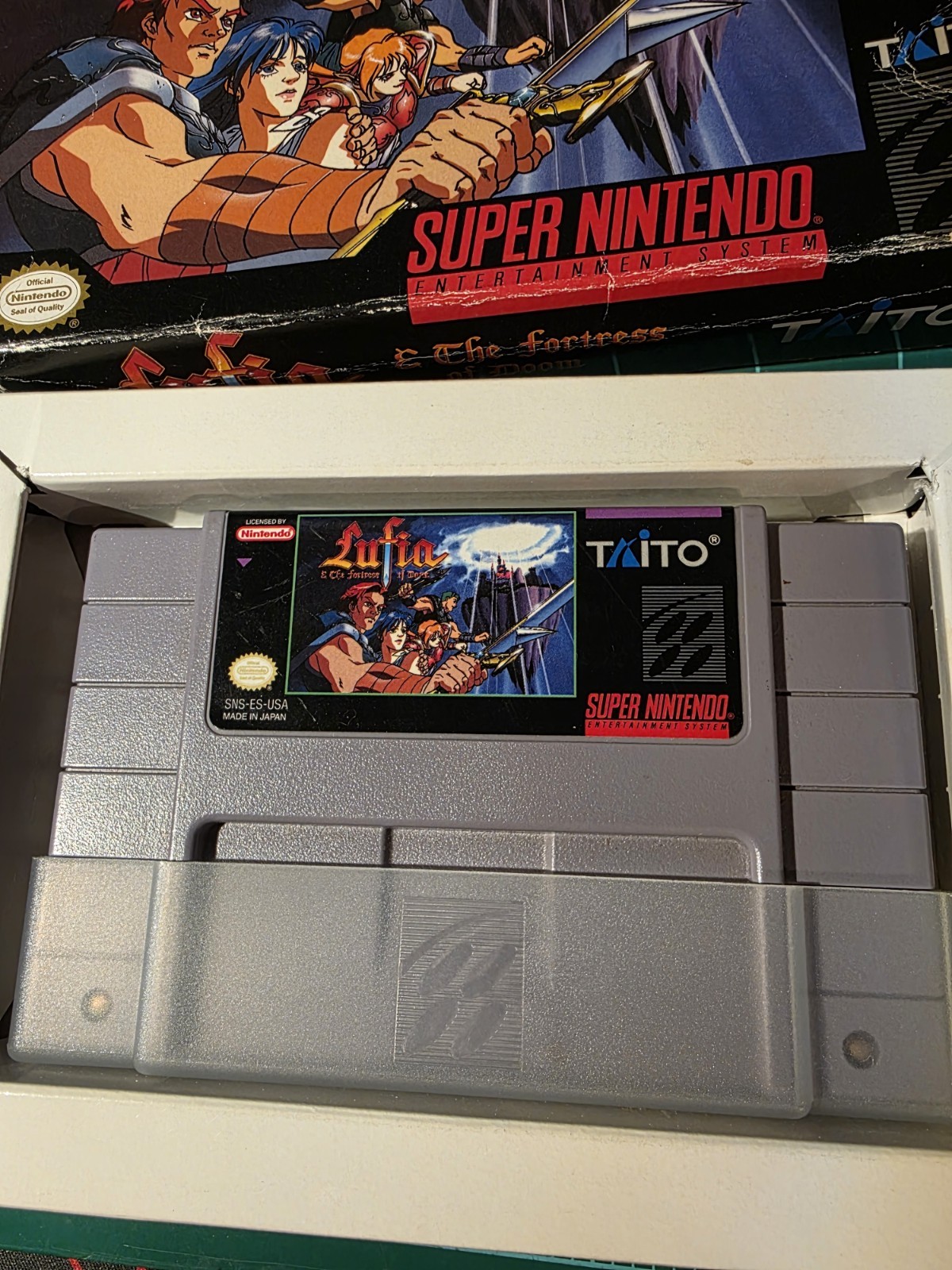 Lufia & the Fortress of Doom Nintendo SNES Boxed WORKS SEE PICS!!! No Man Or Map