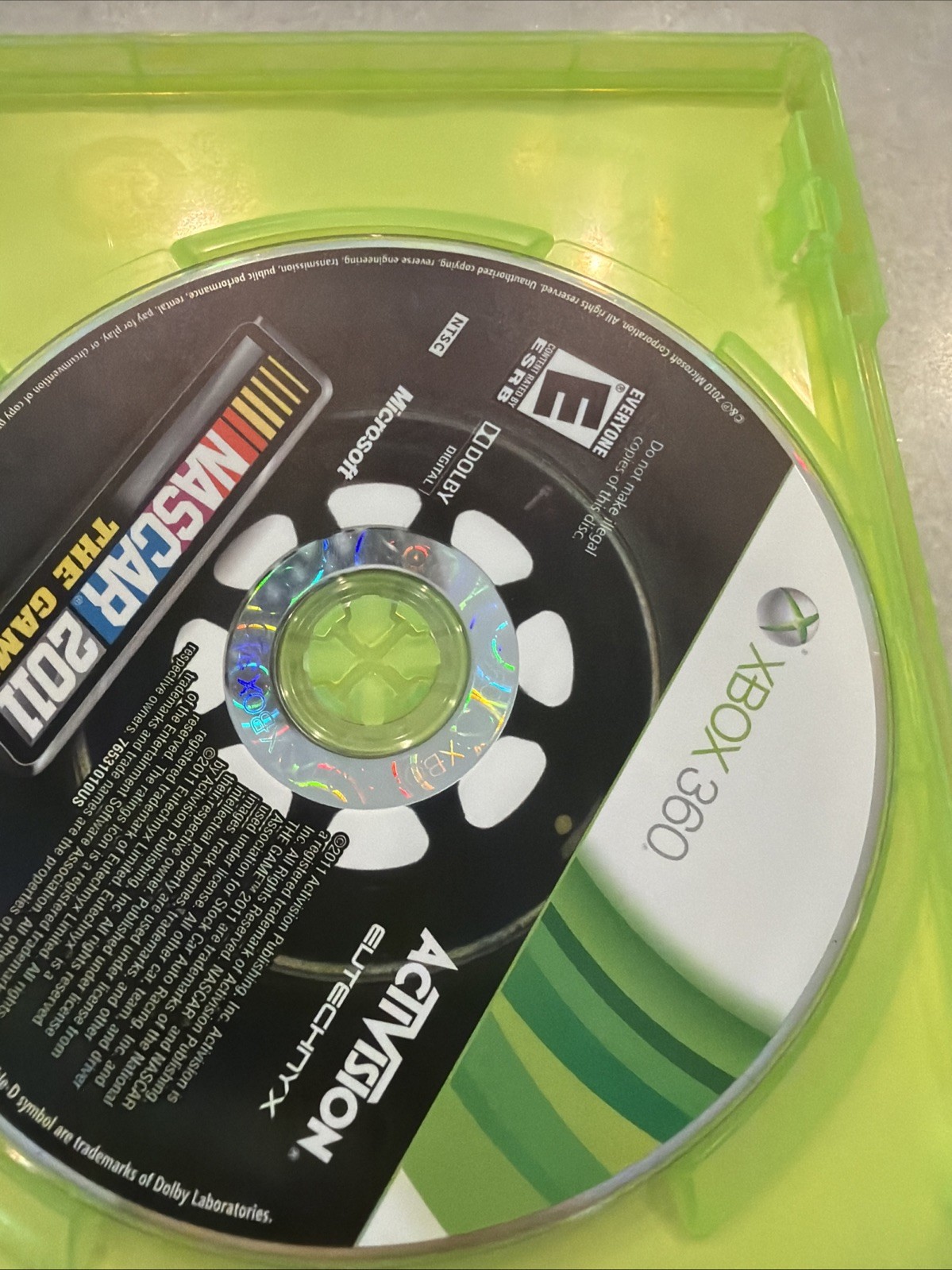 NASCAR The Game 2011 (Microsoft Xbox 360, 2011) Complete CIB