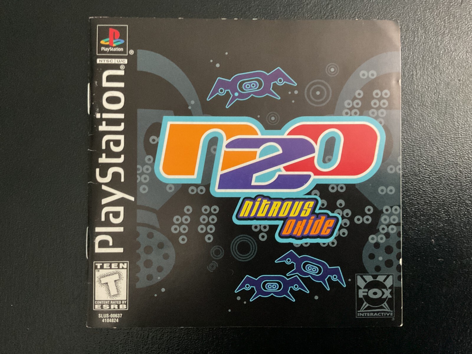 N2O Nitrous Oxide PS1 Sony PlayStation Instruction Manual Only