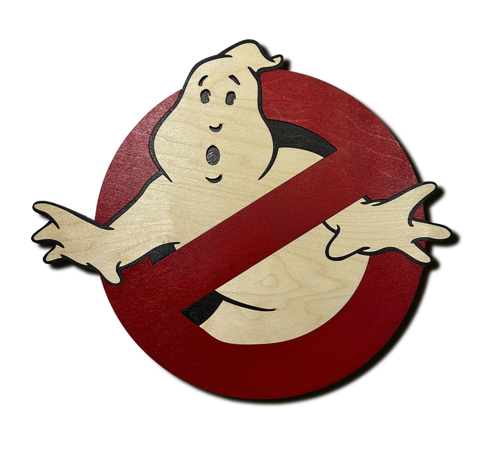 Ghostbusters Symbol-Wooden Wall Art-Handcrafted-Unique-Nice!-Large!